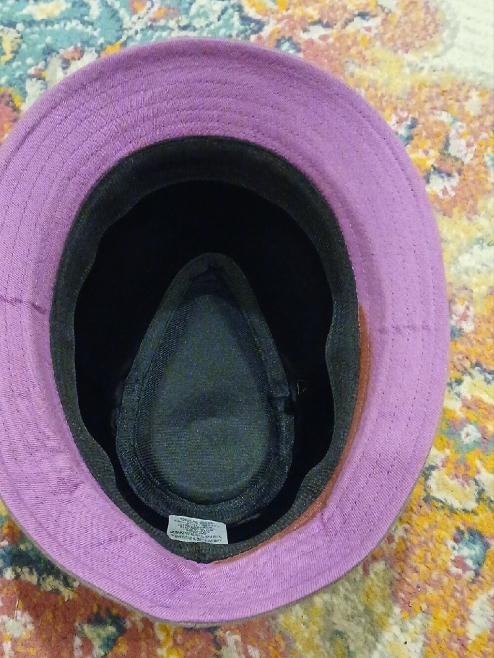 Gray Fedora with Colorful Beaded Band - Picture 3 of 6